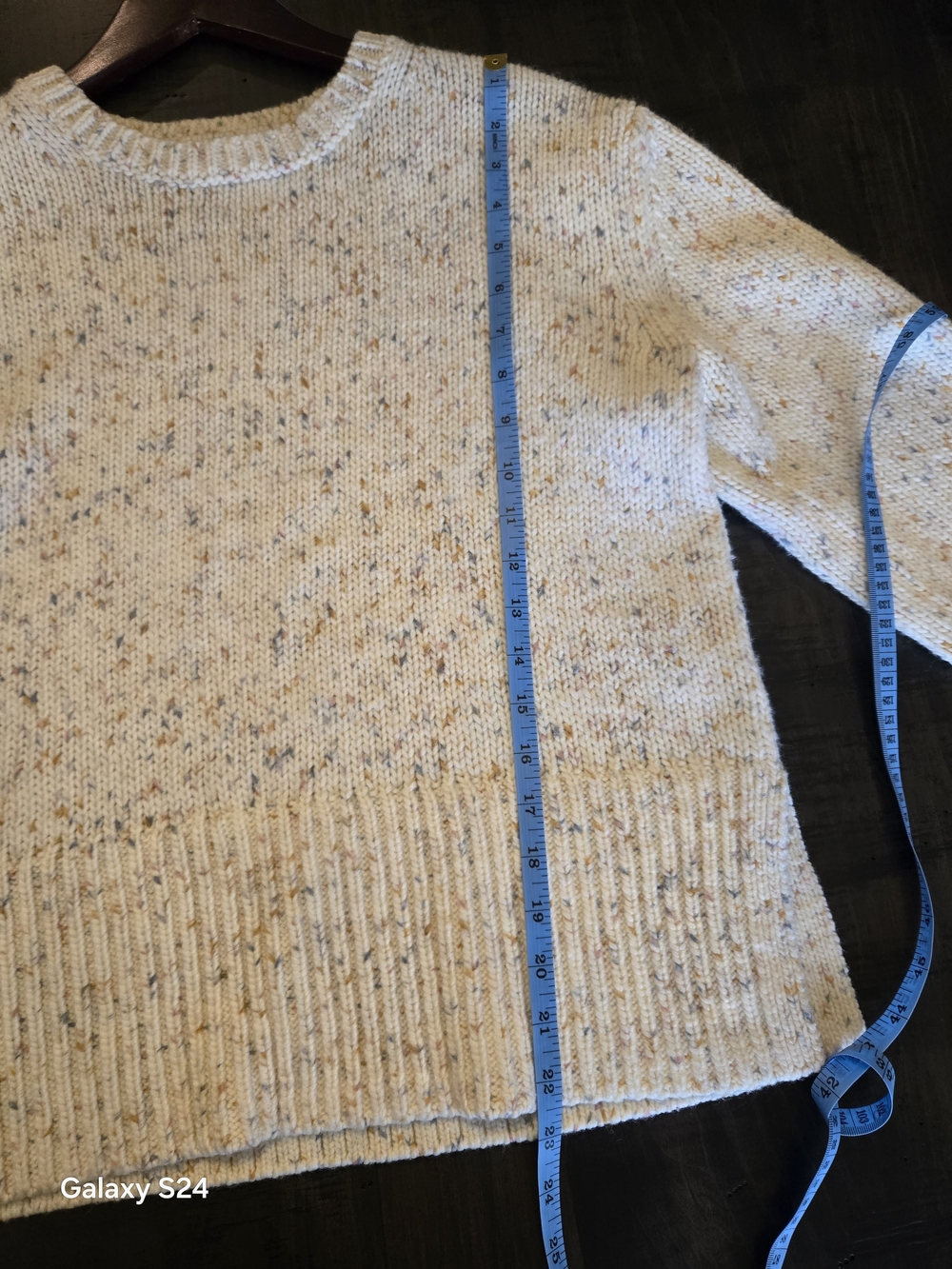 GAP Cream Speckled Crewneck Sweater - Picture 7 of 8